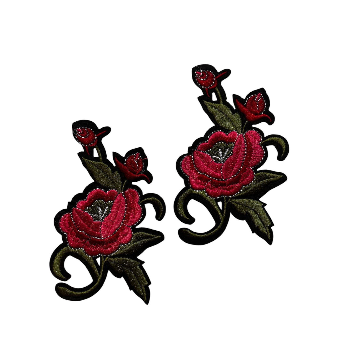 Embroided Flower Bunch Patch (Pack of 2)