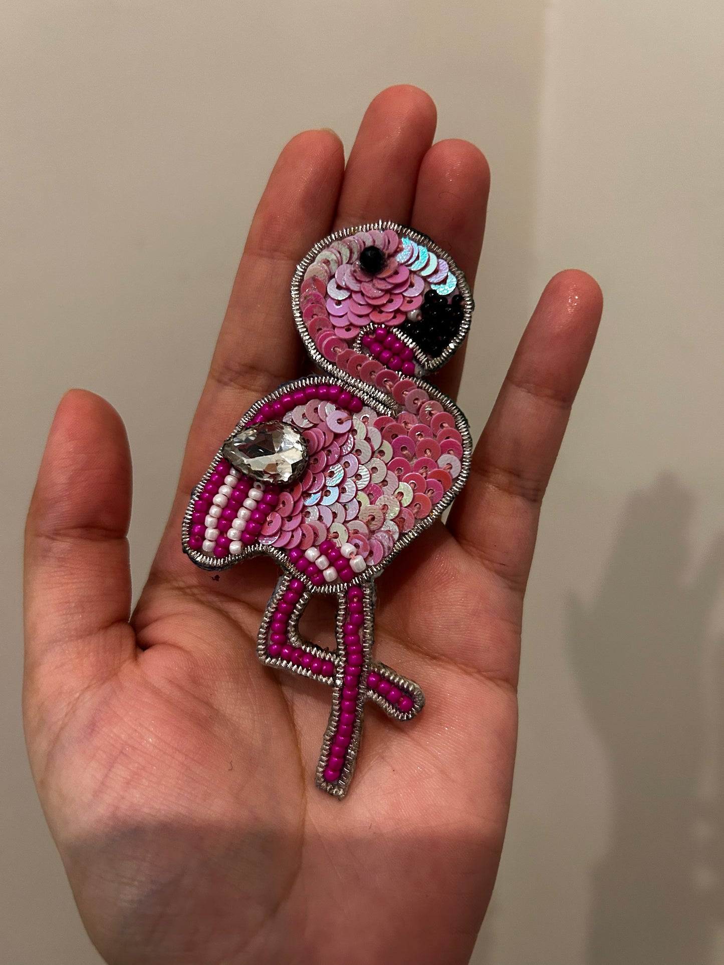 Handwork Flamingo Patch