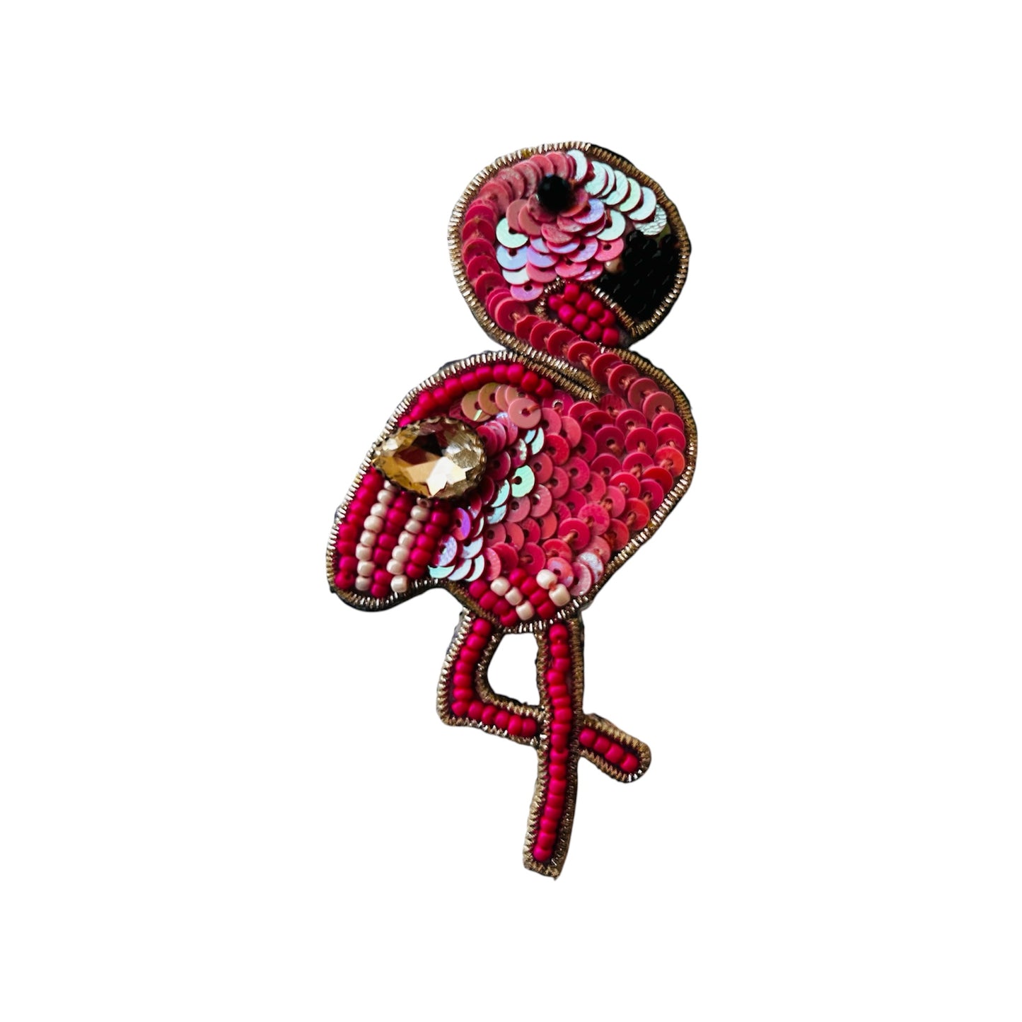 Handwork Flamingo Patch