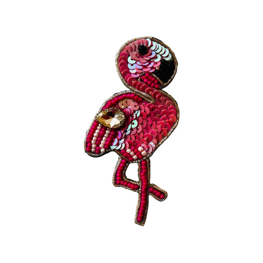 Handwork Flamingo Patch