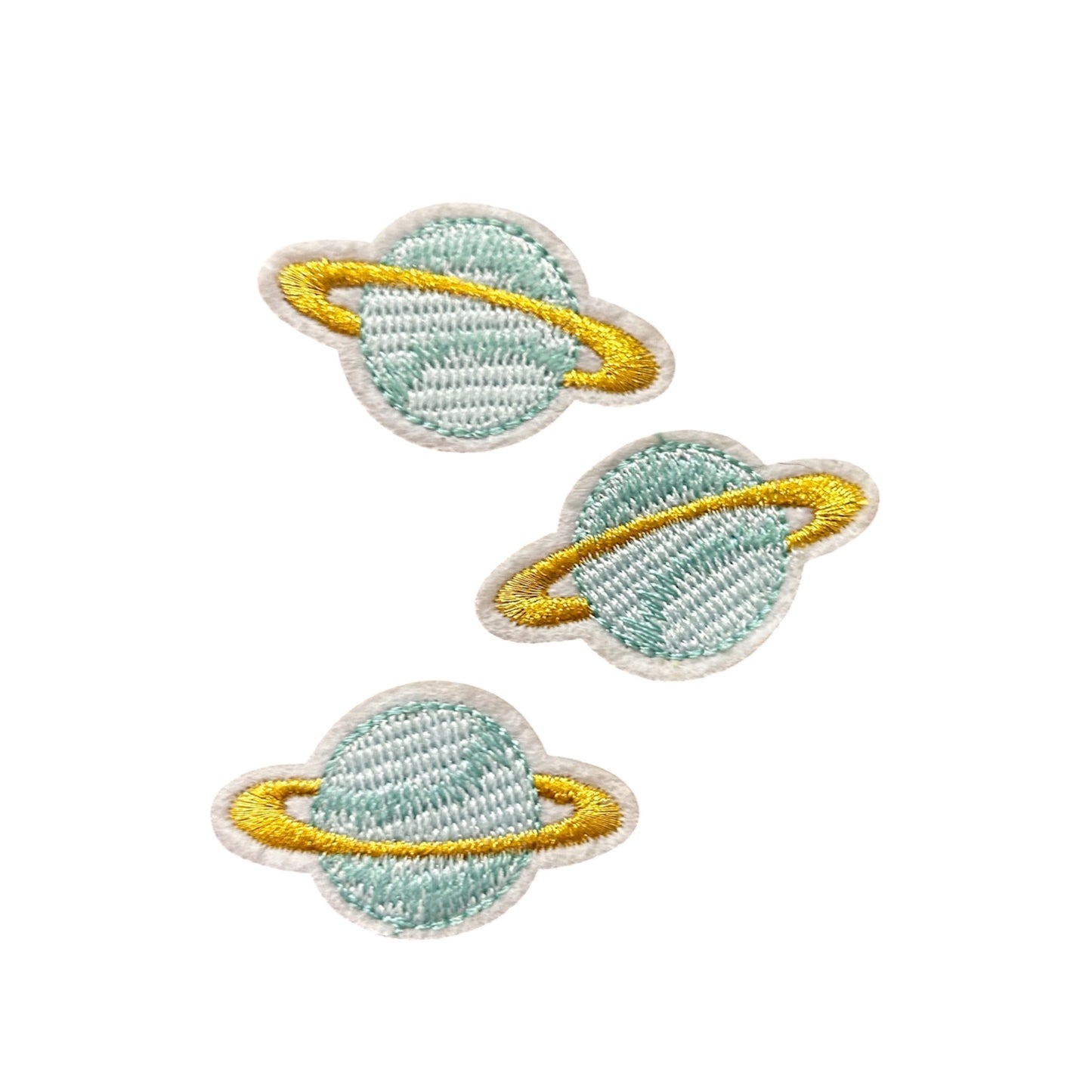 Embroided Iron On Planet Patch (Pack of 3)