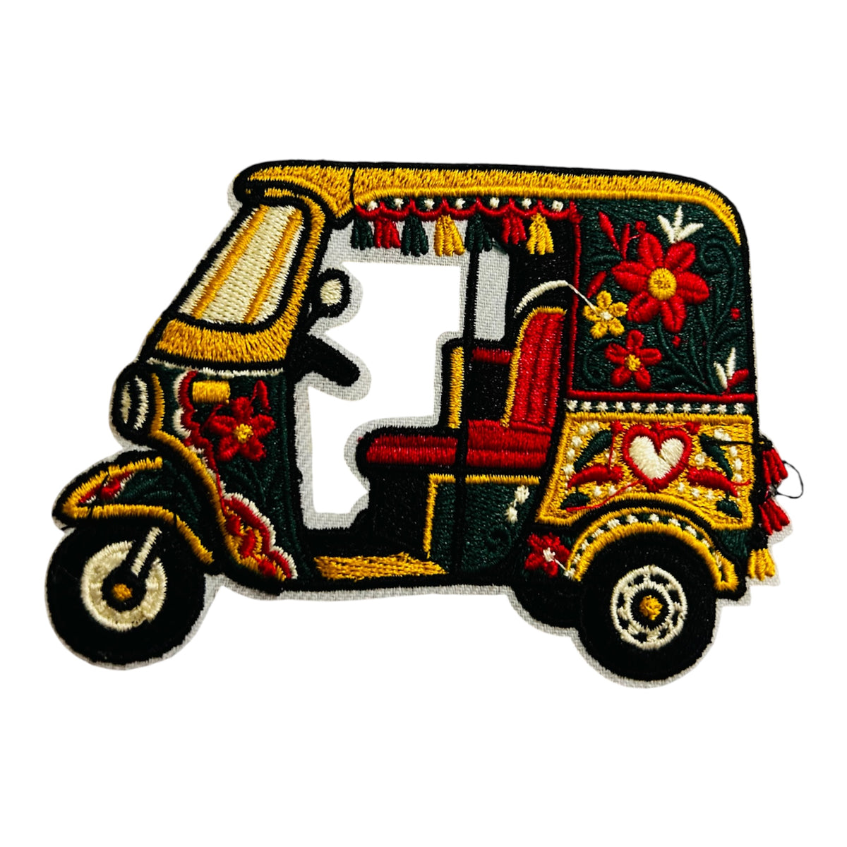 Embroided Iron On Rikshaw Patch