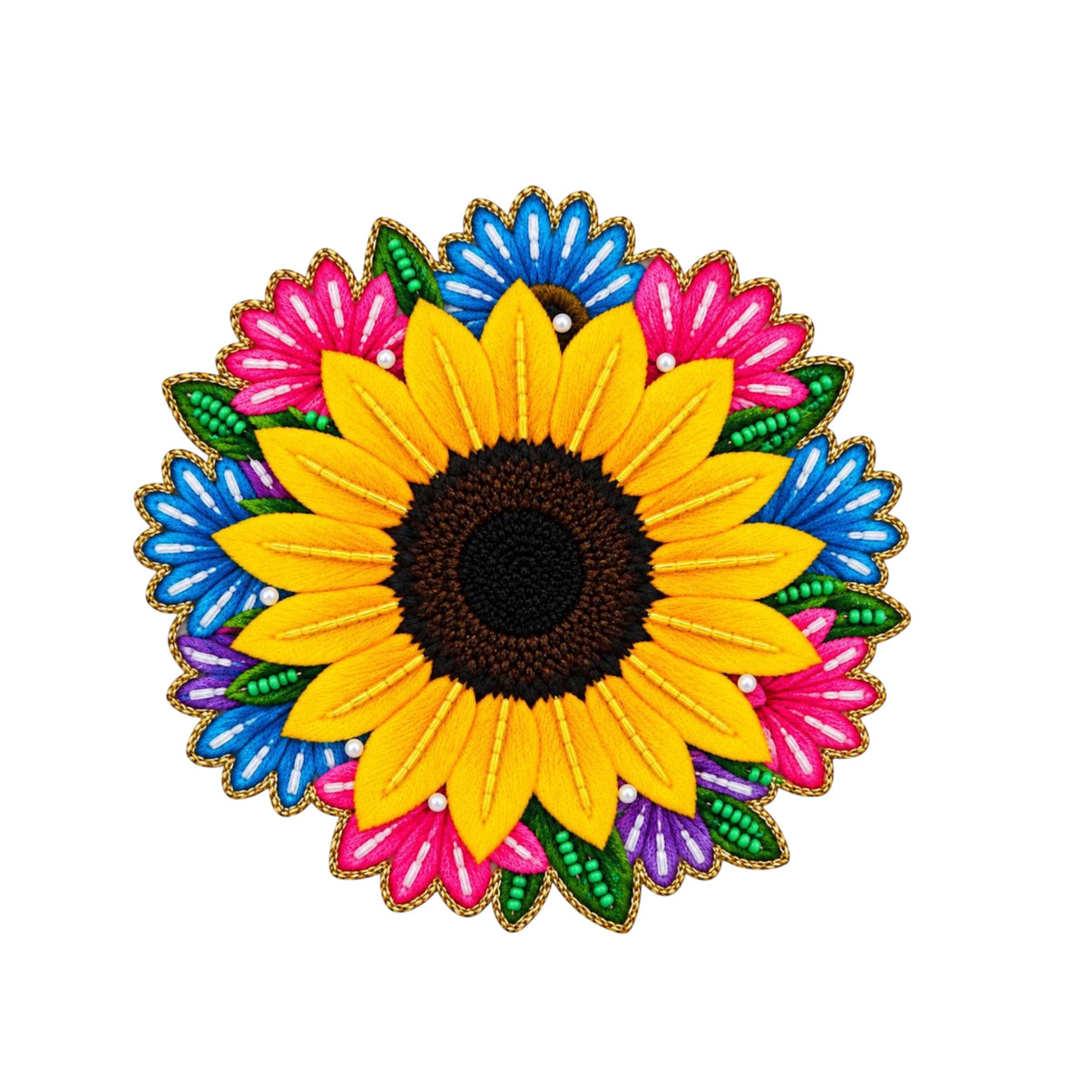 Embellished Sunflower Patch