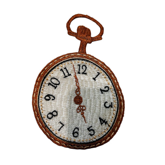 Embroided Clock Patch
