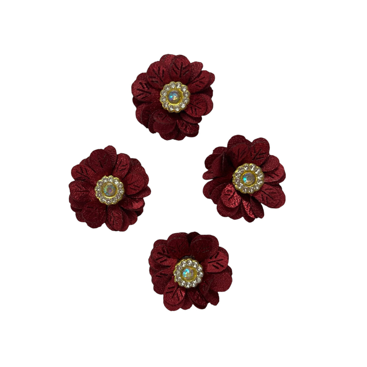 Beaded Flowers Patch (Pack of 4)