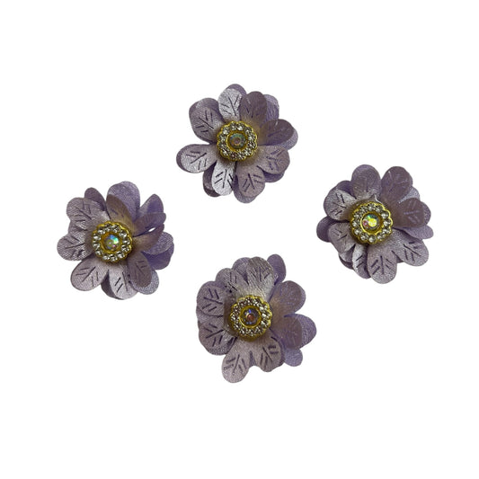 Beaded Flowers Patch (Pack of 4)