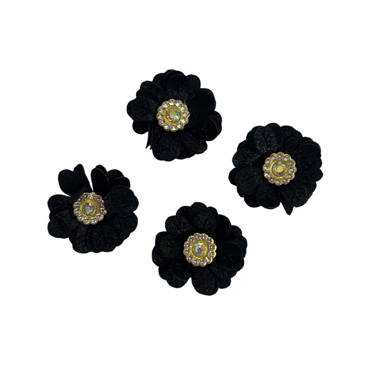 Beaded Flowers Patch (Pack of 4)