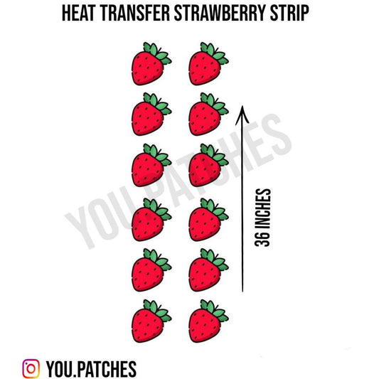 Heat Transfer Strawberry Strip
