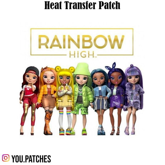 Heat Transfer Rainbow High Doll Patch