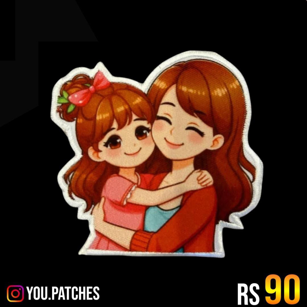 Embroided Mom Girl Patch
