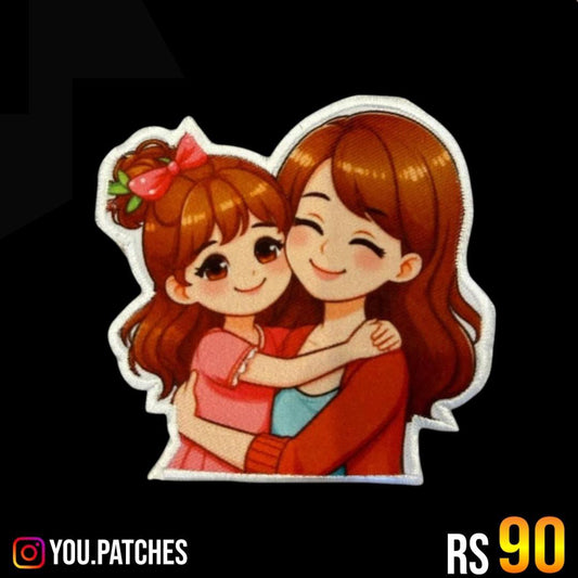 Embroided Mom Girl Patch