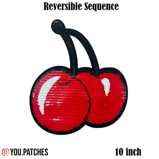 Reversible Sequence Iron on Cherry Patch