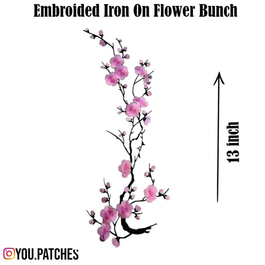 Embroided Iron On Flower Bunch