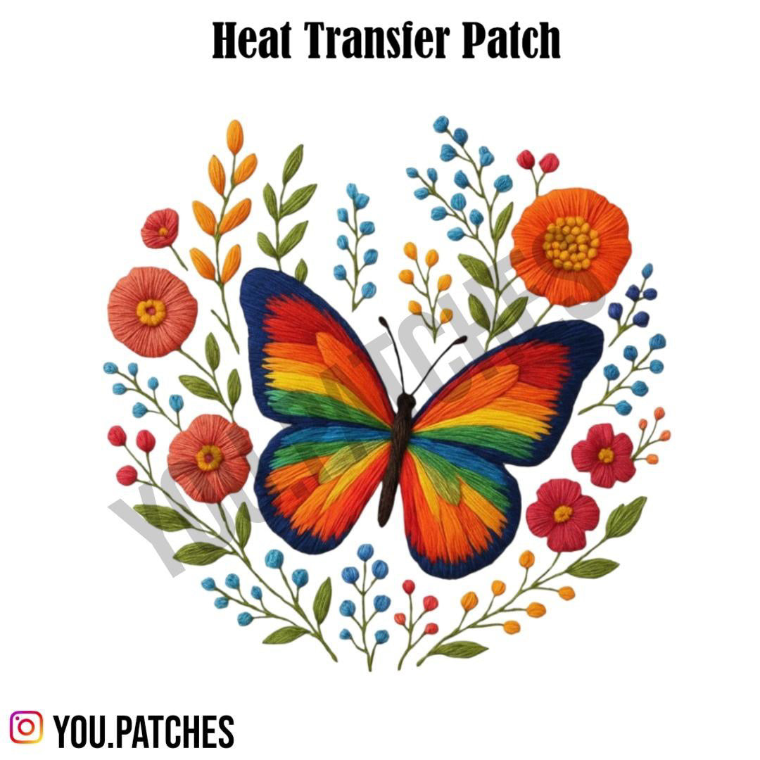 Heat Transfer Butterfly Patch