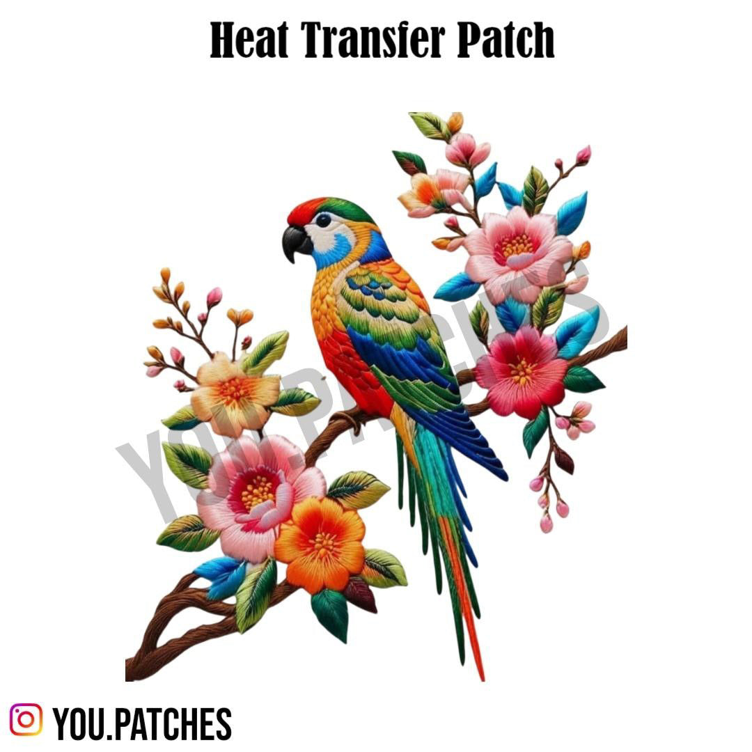 Heat Transfer Parrot Patch