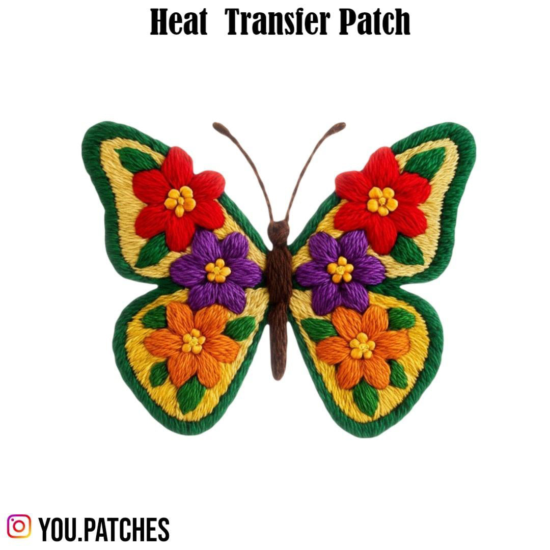 Heat Transfer Butterfly Patch