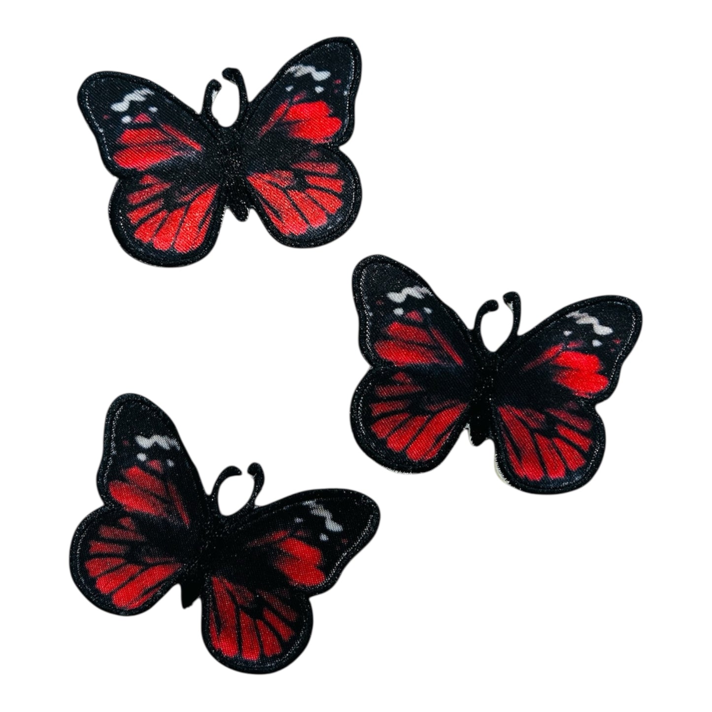 Embroided Iron On Butterflies (Pack of 3)