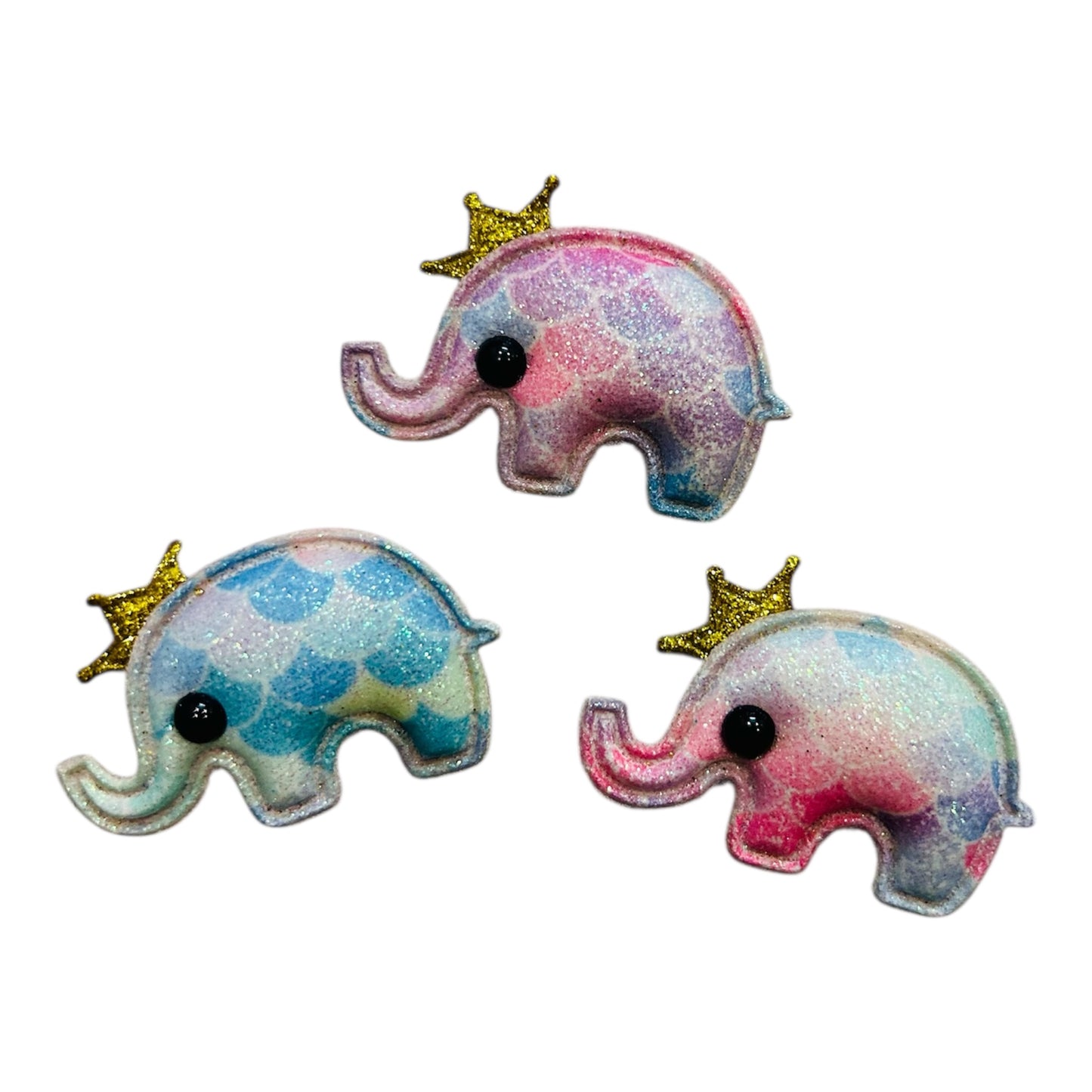 Glittery Elephant Patch (Pack of 3)