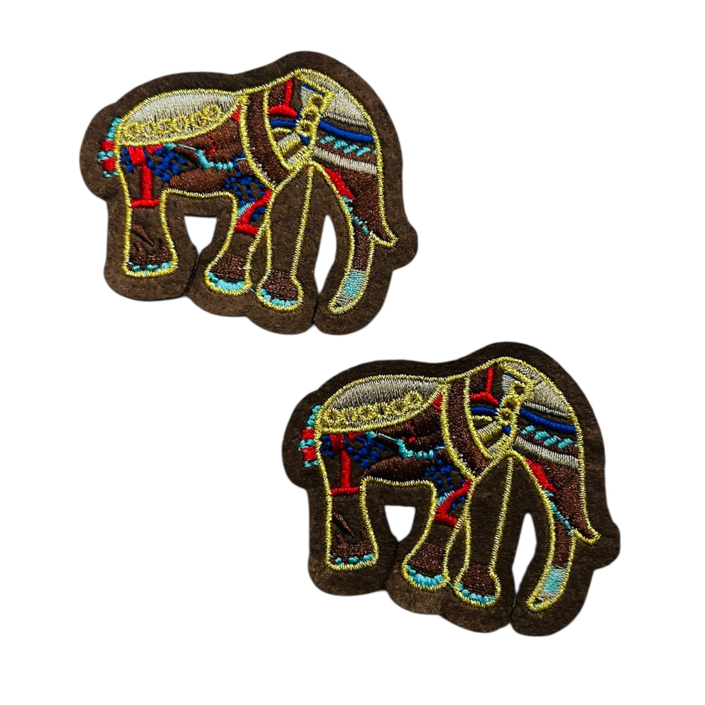 Embroided Elephant Patch (Pack of 2)