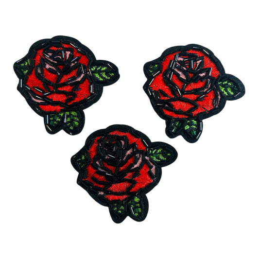 Handwork Rose Patch (Pack of 3)