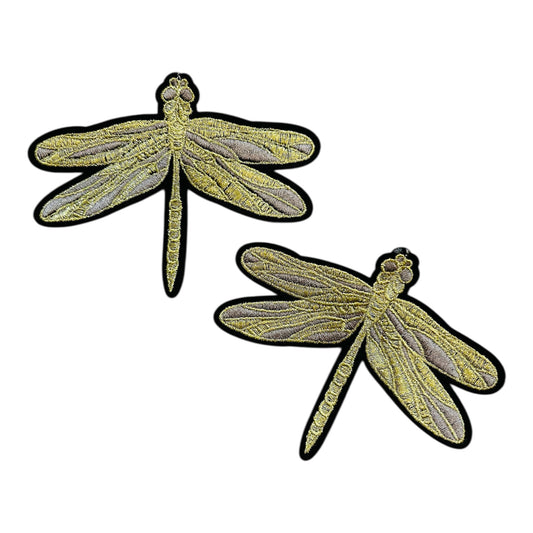 Embroided Iron On Flies (Pack of 2)
