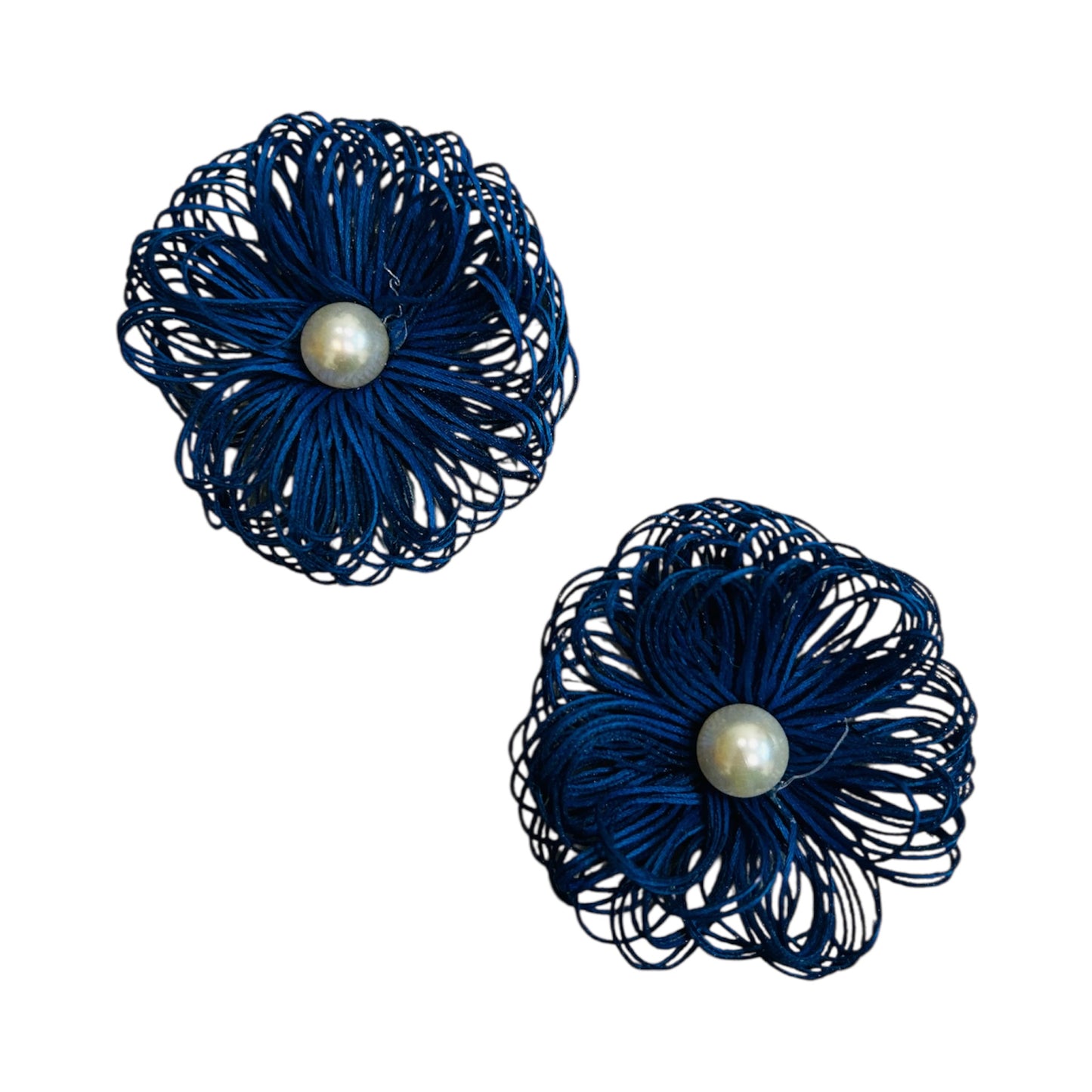 Navy Blue Flowers (Pack of 2)