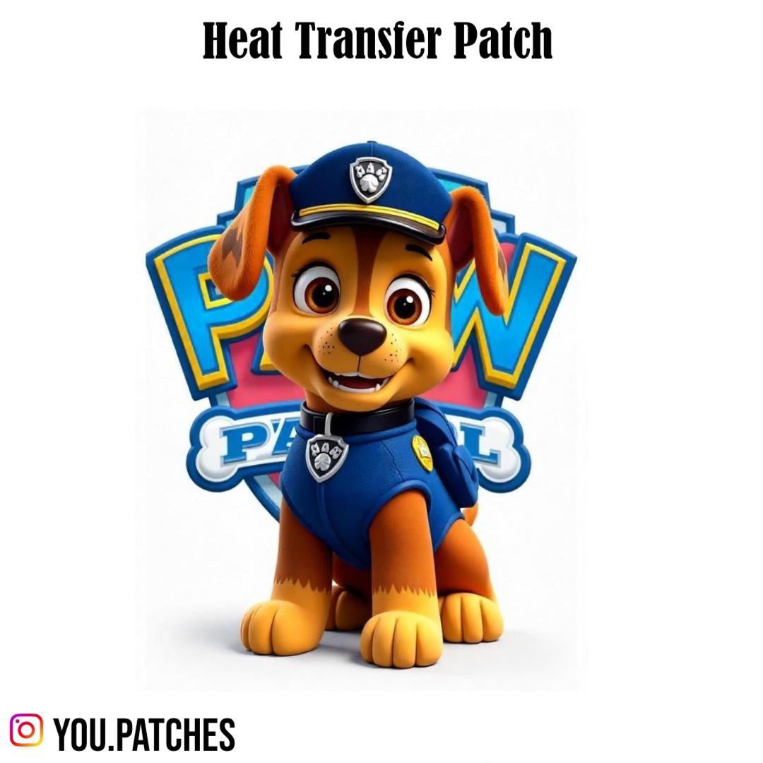 Heat Transfer Paw Patrol Patch
