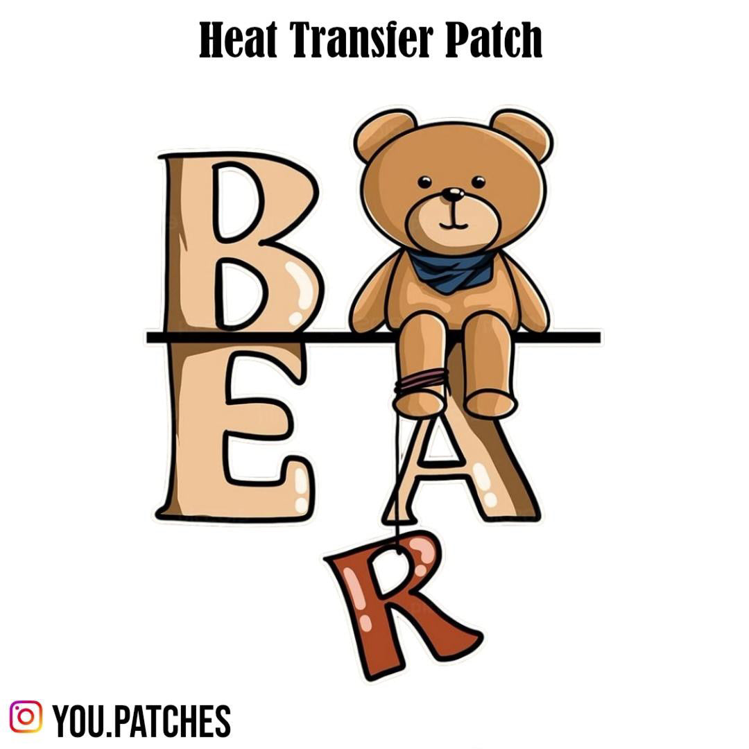 Heat Transfer Bear Patch