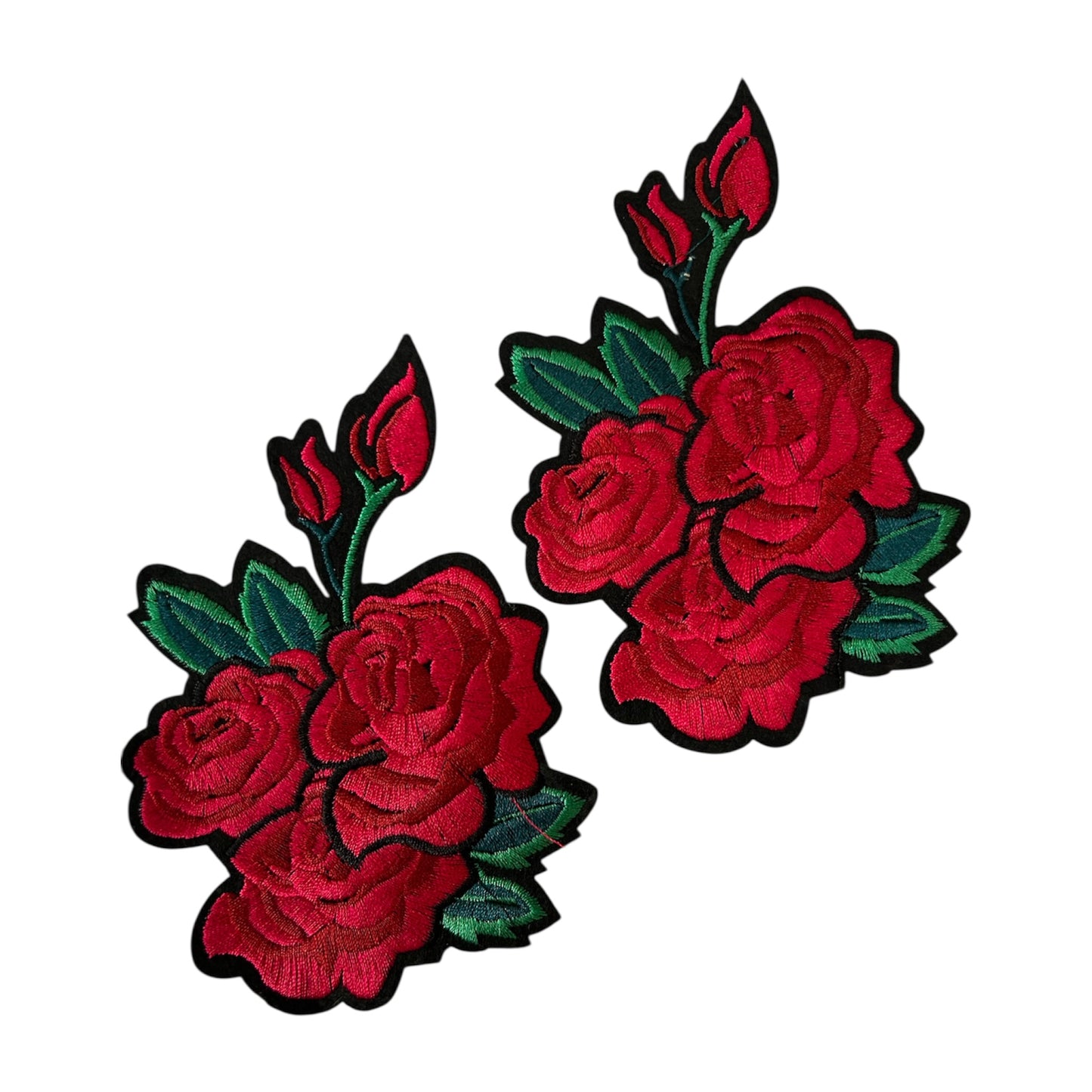 Embroided Iron On Flower Bunch (Pack of 2)