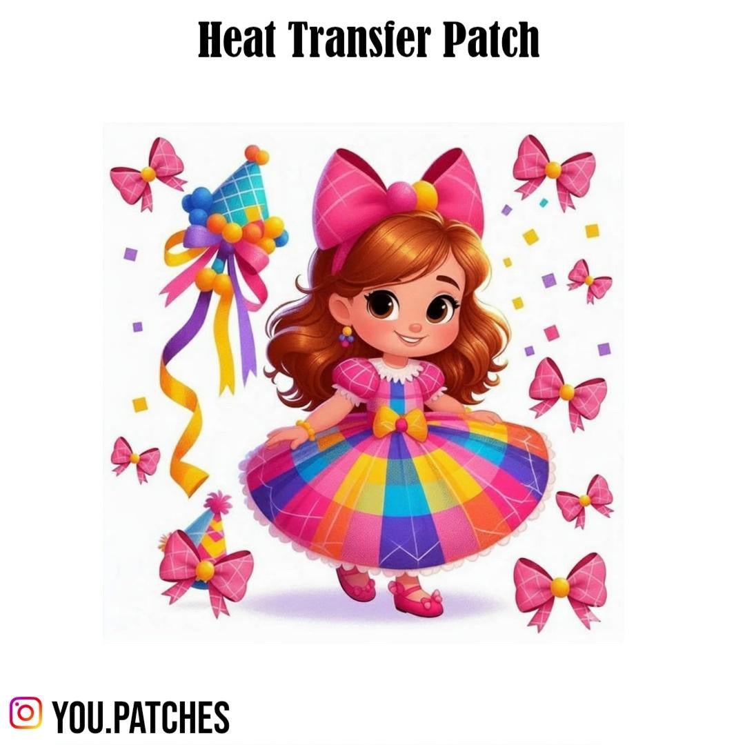Heat Transfer Girl Patch