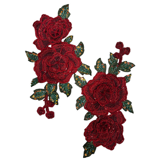 3D Handwork Embellished Rose Bail (Pack of 2)
