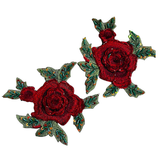 3D Handwork Rose Patch (Pack of 2)