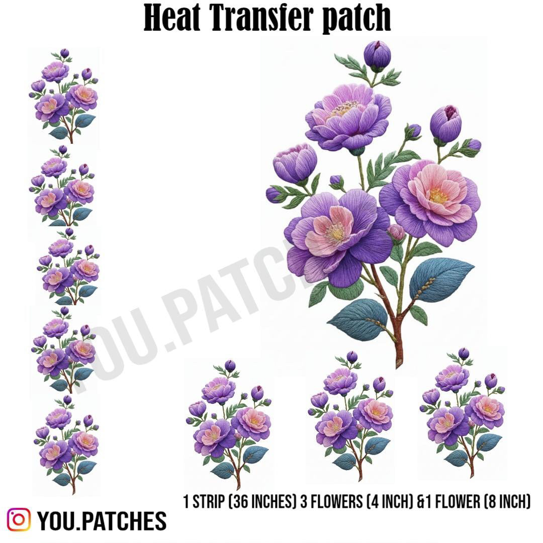 Heat Transfer Flower Deal (Pack of 7)