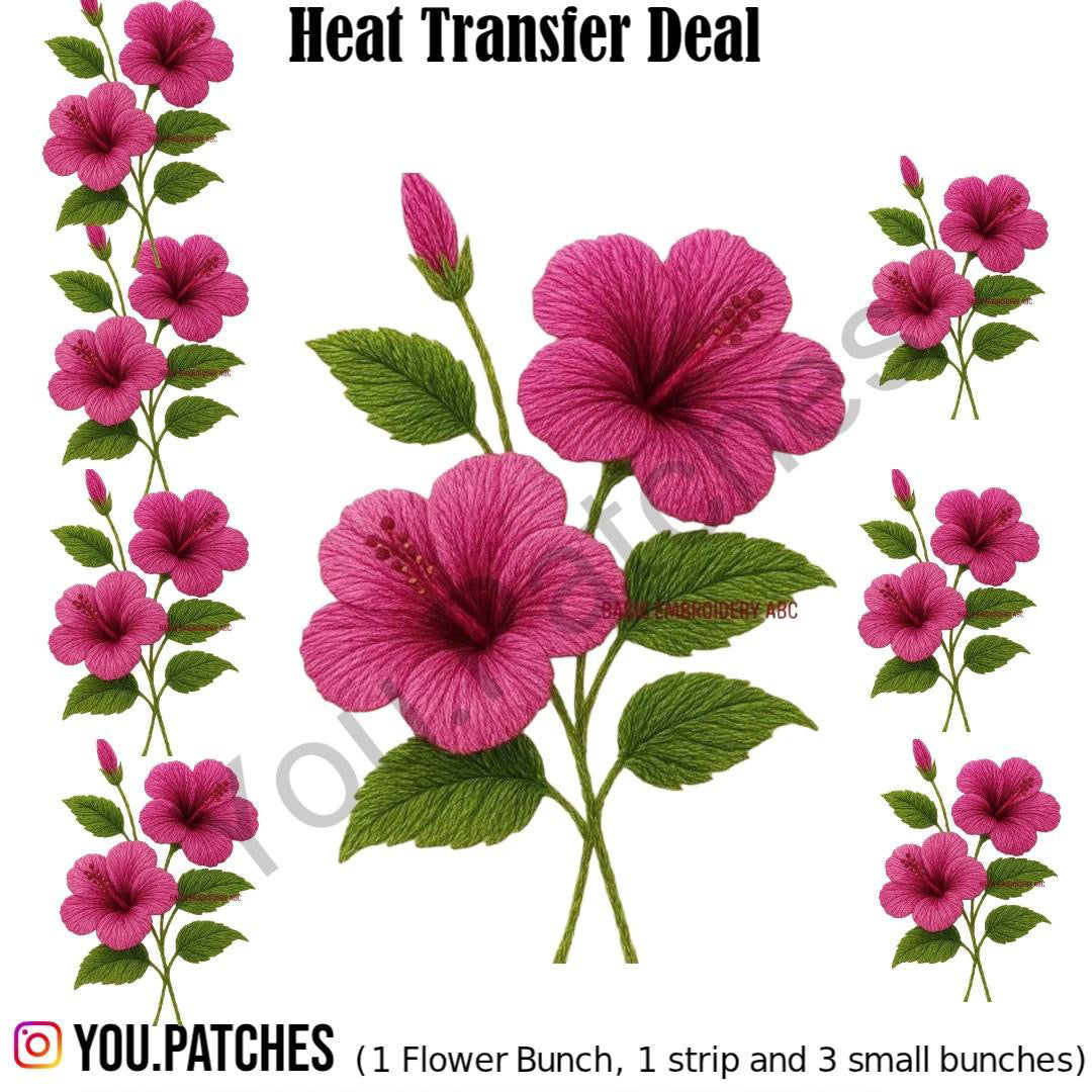 Heat Transfer Flower Deal (Pack of 7)