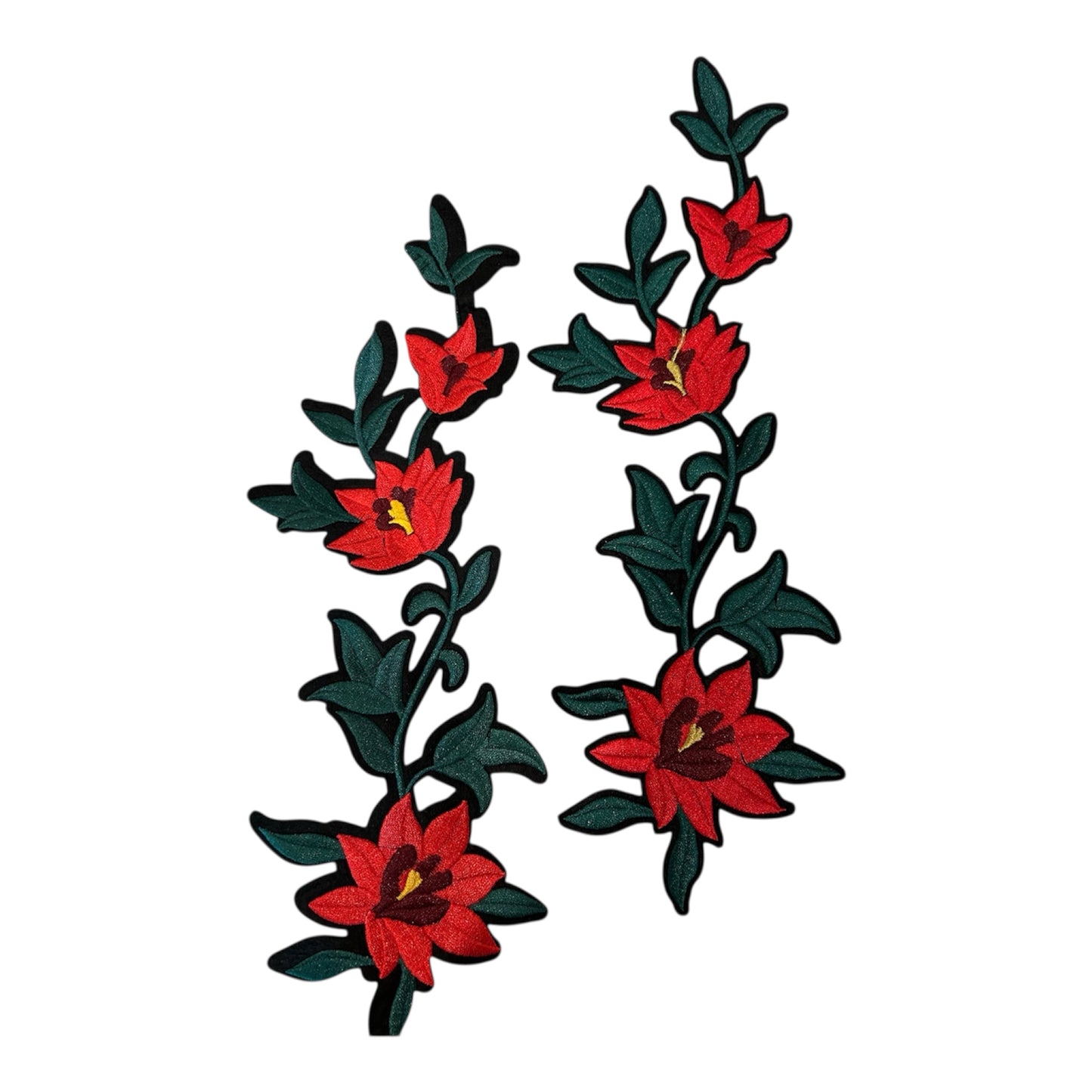 Embroided Flower Bail Patch (Pack of 2)