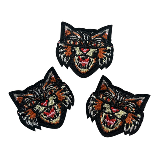 Heat Transfer Tiger Patch (Pack of 3)