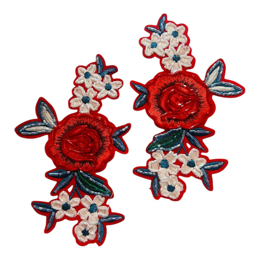Embellished Flower Bail Patch (Pack of 2)