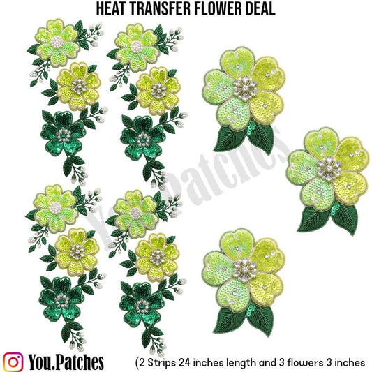 Heat Transfer Flower Deal