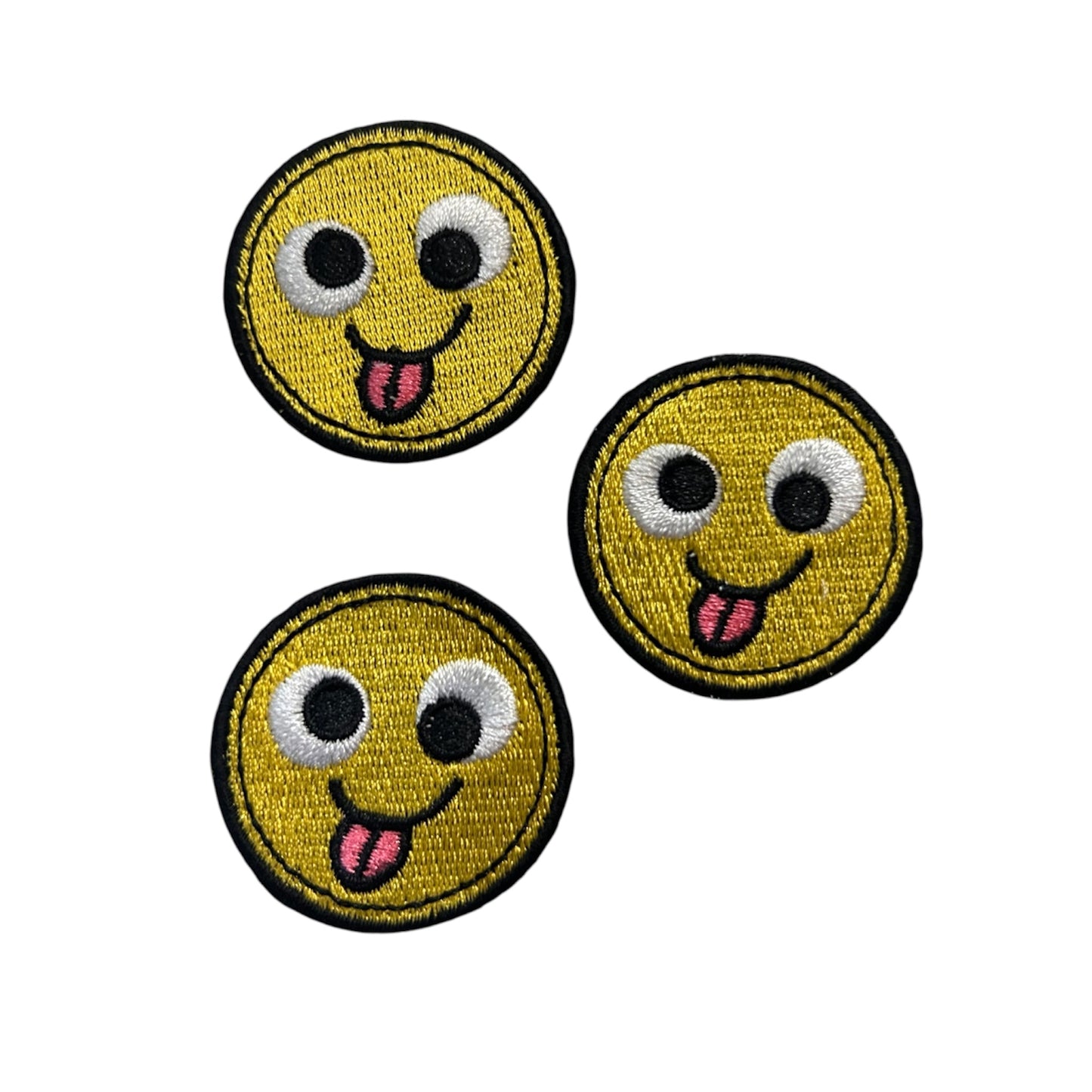 Embroided Iron On Emoji Patch (Pack of 3)