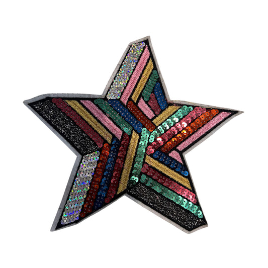 Sequenced Iron on Star Patch