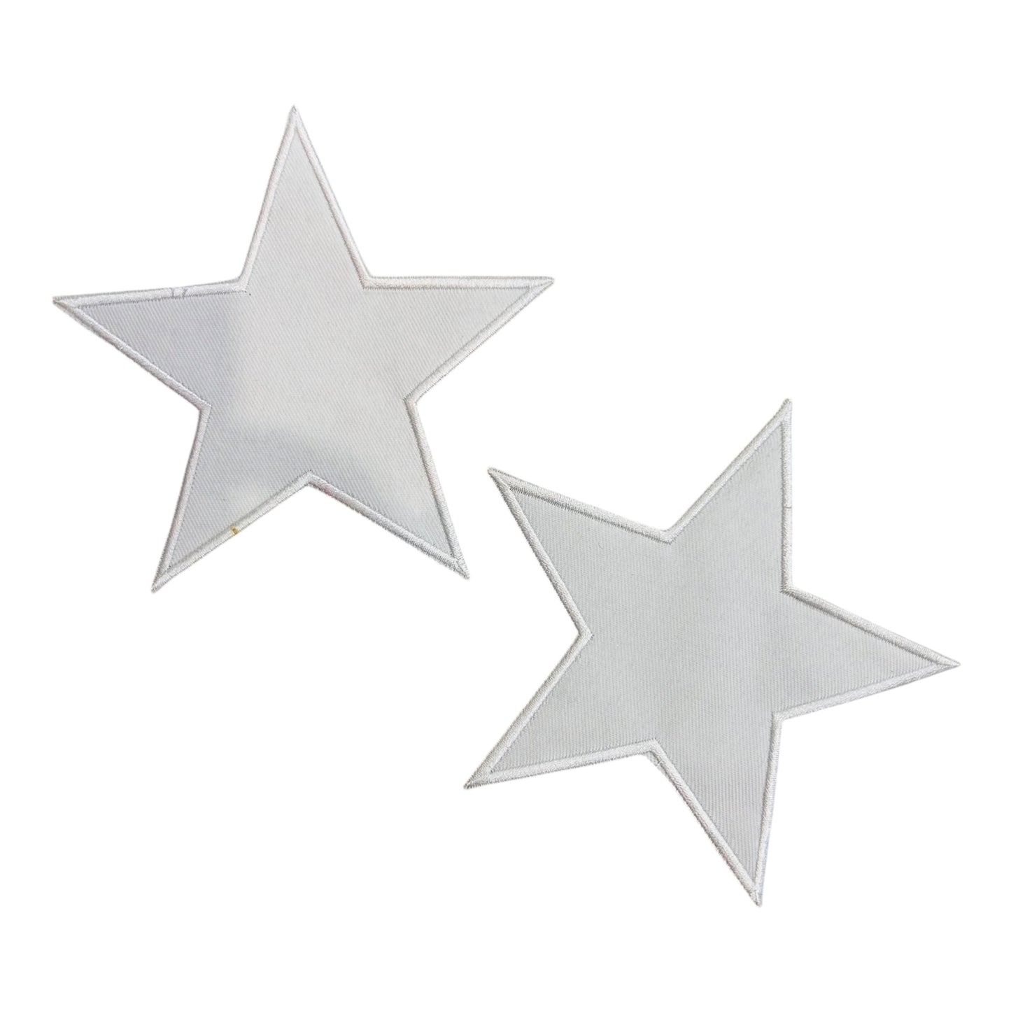 Embroided Iron On Stars (Pack of 2)
