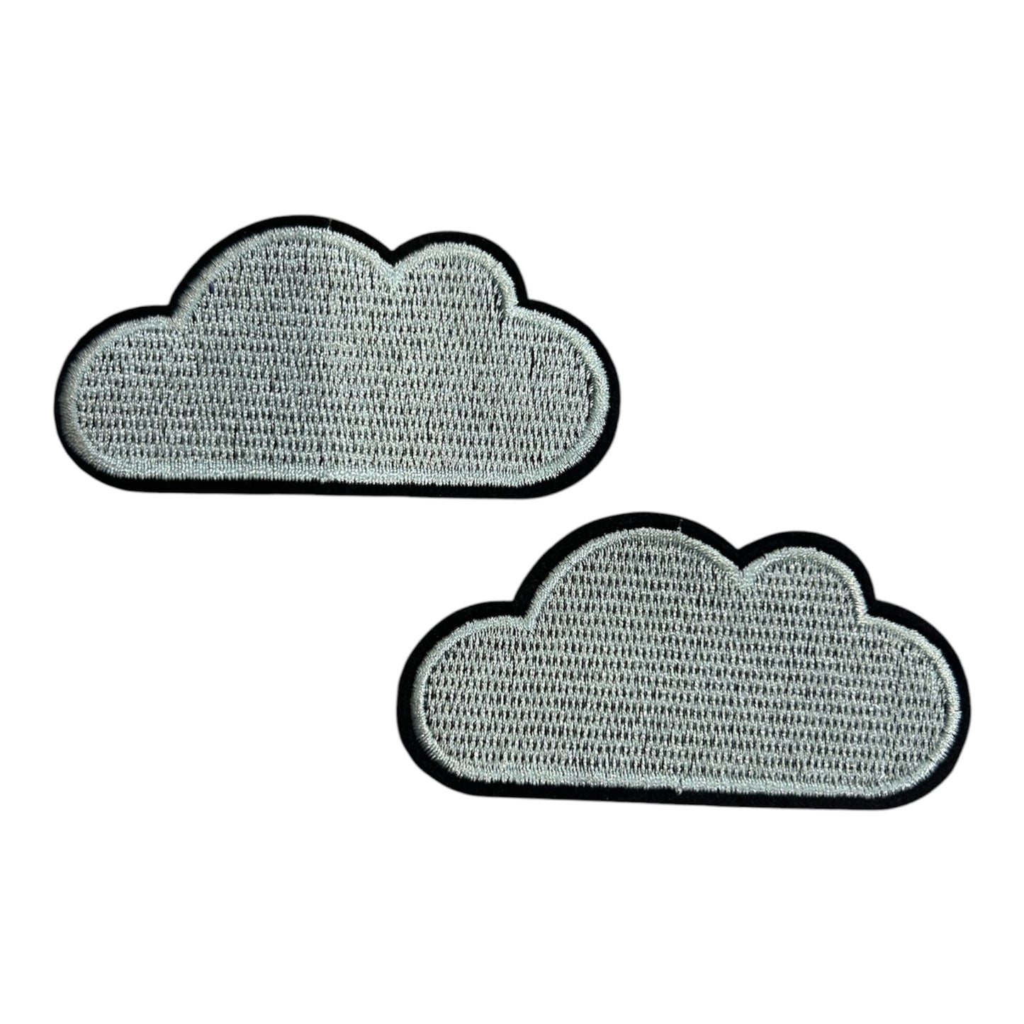 Embroided Iron On Clouds Patch (Pack of 2)