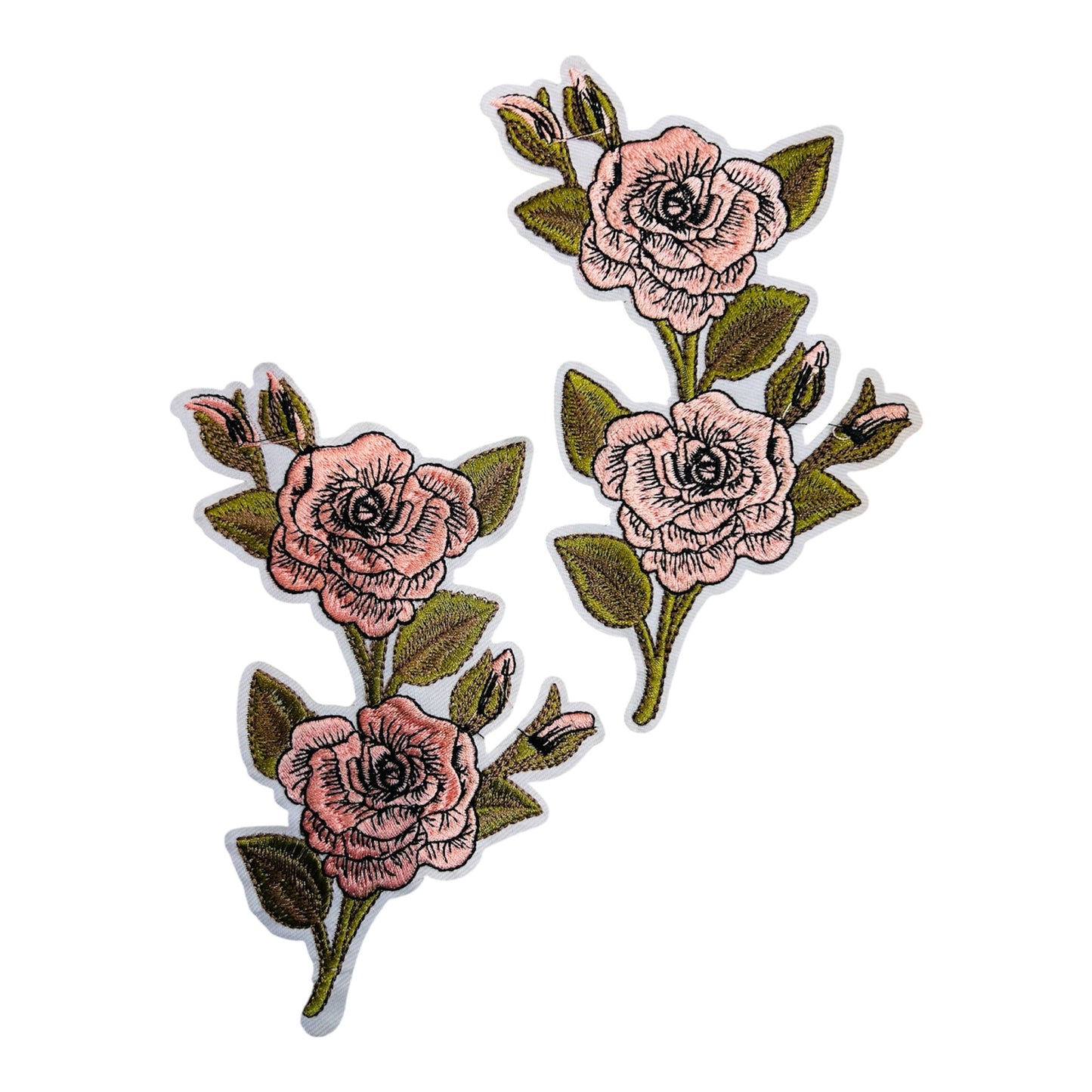 Embroided Iron On Flower Bunch (Pack of 2)