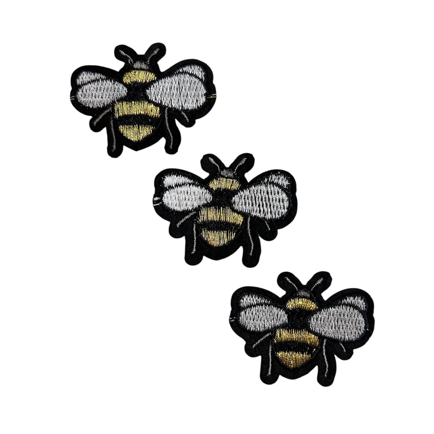 Embroided Bee Patch (Pack of 3)