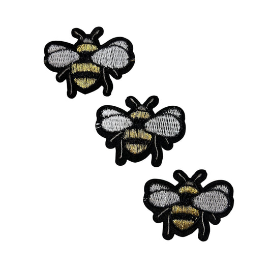 Embroided Bee Patch (Pack of 3)