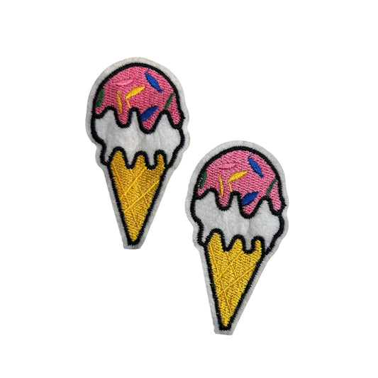 Embroided Ice Cream Patch (Pack of 2)
