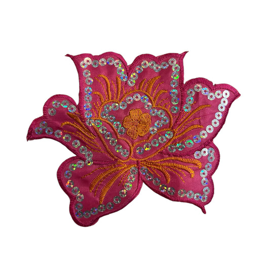 Sequenced Iron On Flower Patch