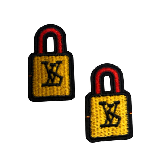 Embroided Iron On Lock Patch