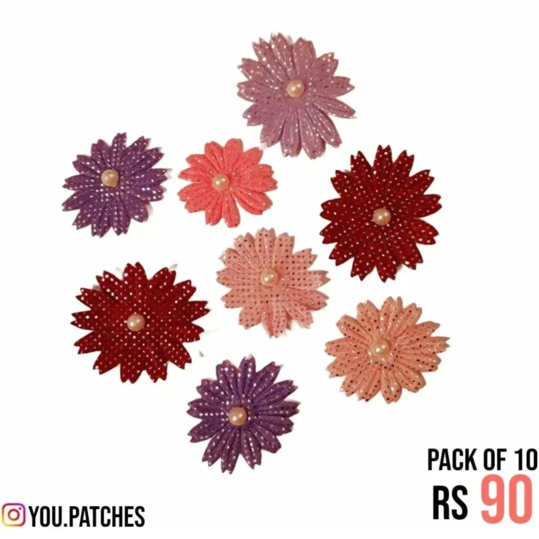 Beaded Flower Patch (Pack of 10)