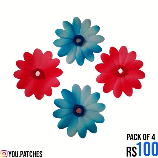 Mirror Flowers Patch (Pack of 4)